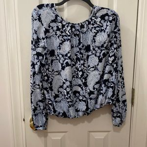 Tommy Hilfiger shirt blue on blue print size medium